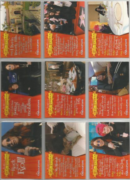 The Osbournes 72 card set in 9-pocket sheets - 2002 Inkworks - Image 4