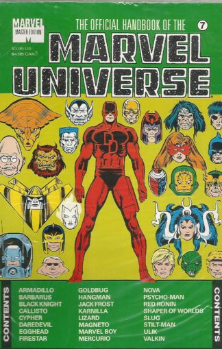 Official Handbook of the Marvel Universe Master Edition #07