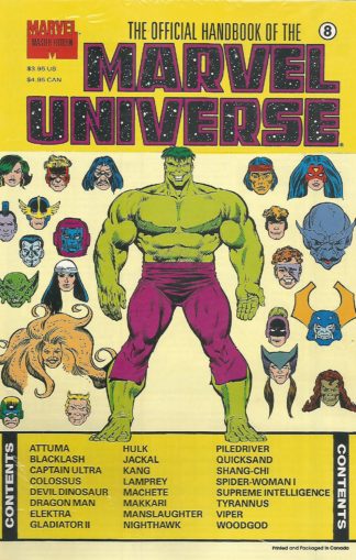 Official Handbook of the Marvel Universe Master Edition #08