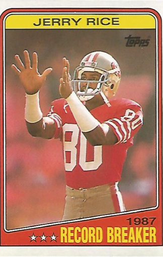 1988 Topps #008 Jerry Rice Record Breaker