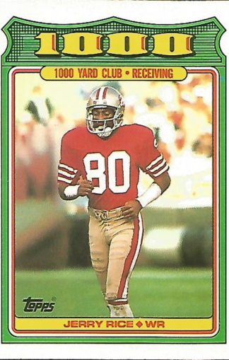 1988 Topps 1000 Yard Club #004 Jerry Rice