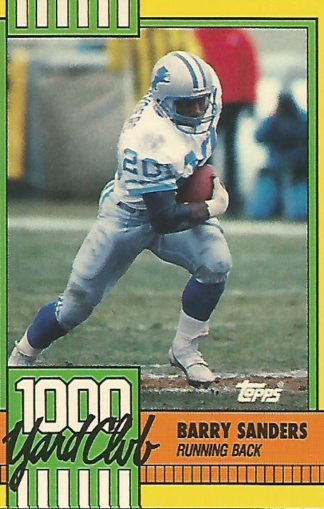 1990 Topps 1000 Yard Club #3 Barry Sanders