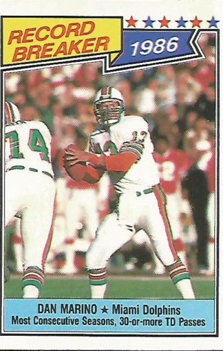 1987 Topps #006 Dan Marino Record Breaker