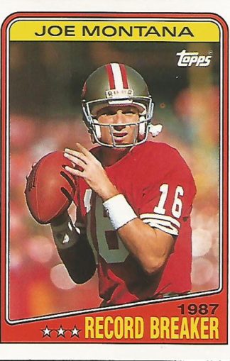 1988 Topps #004 Joe Montana Record Breaker