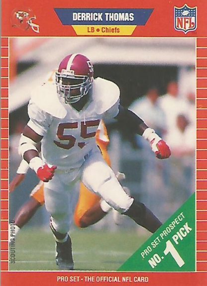 1989 Pro Set #498 Derrick Thomas Rookie