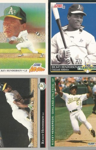 Rickey Henderson Cards (3)