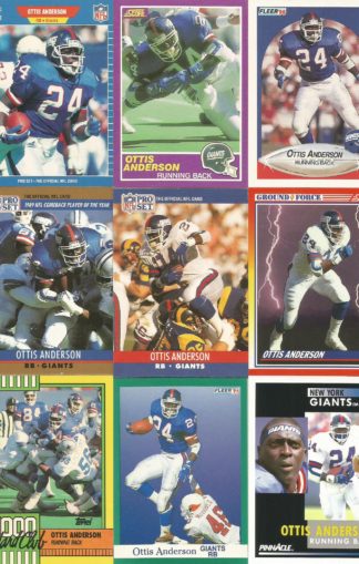 Ottis Anderson Cards Lot 2