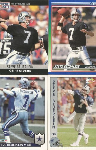 Steve Beuerlein Cards Lot 1