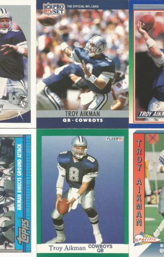 Troy Aikman Cards Lot 1