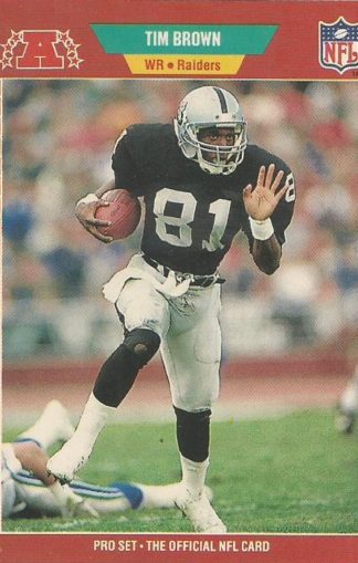 1989 Pro Set #183 Tim Brown Rookie