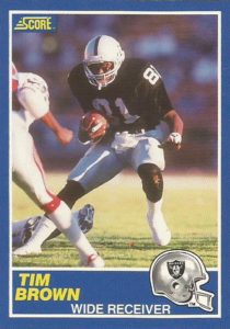 1989 Score #086 Tim Brown Rookie