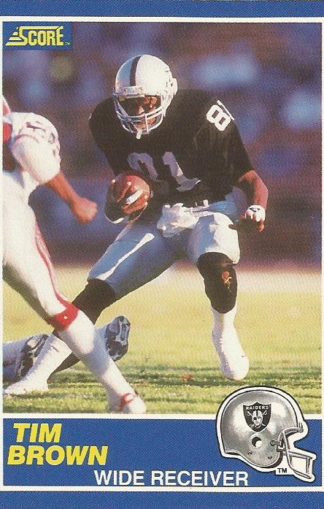 1989 Score #086 Tim Brown Rookie