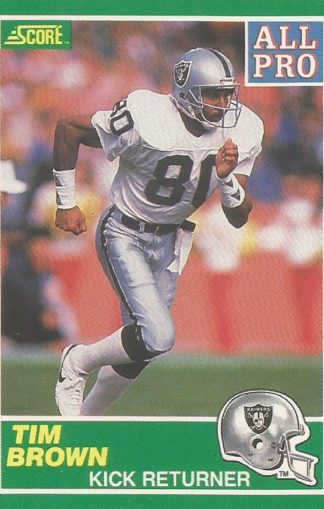 1989 Score #305a Tim Brown