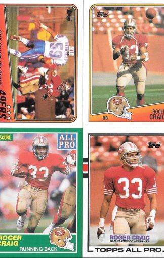 Roger Craig Cards Lot 1