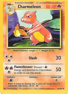 1999 Pokemon Base Unlimited #024 Charmeleon