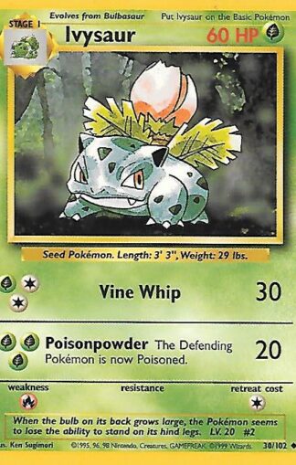 1999 Pokemon Base Unlimited #030 Ivysaur