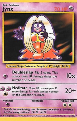 1999 Pokemon Base Unlimited #031 Jynx