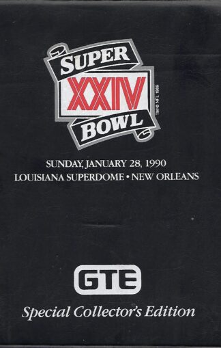 Super Bowl XXIV GTE Pro Set Cards & Binder