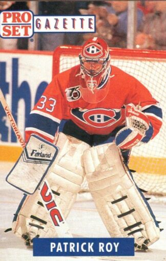 1991-92 Pro Set Gazette #002 Patrick Roy